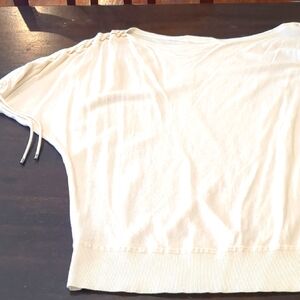 W By Worth Cream Boatneck Sweater